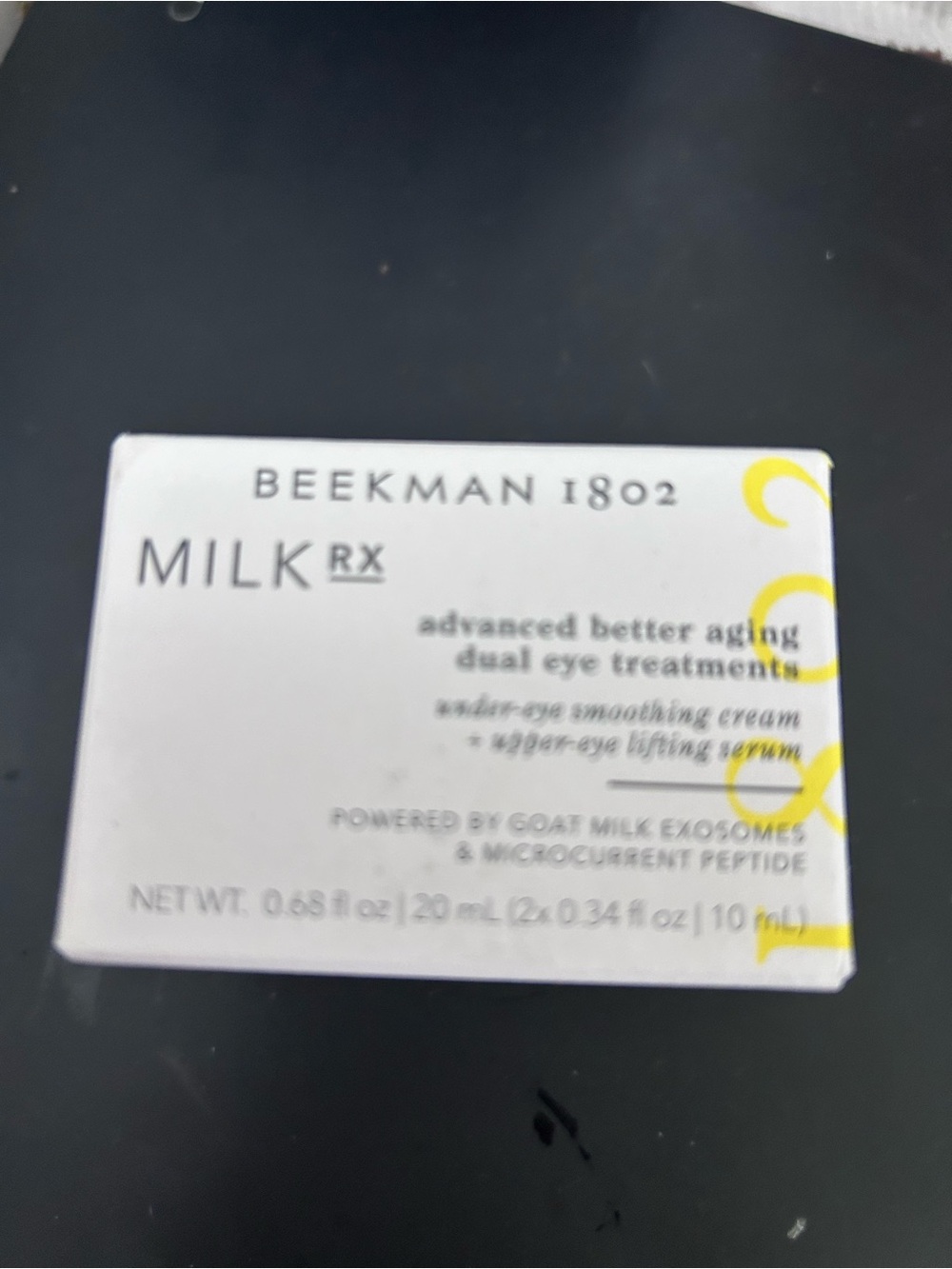 Beekman 1802 Milk RX Advanced Better Aging Dual Eye Cream Treatments 0.68 oz NIB
